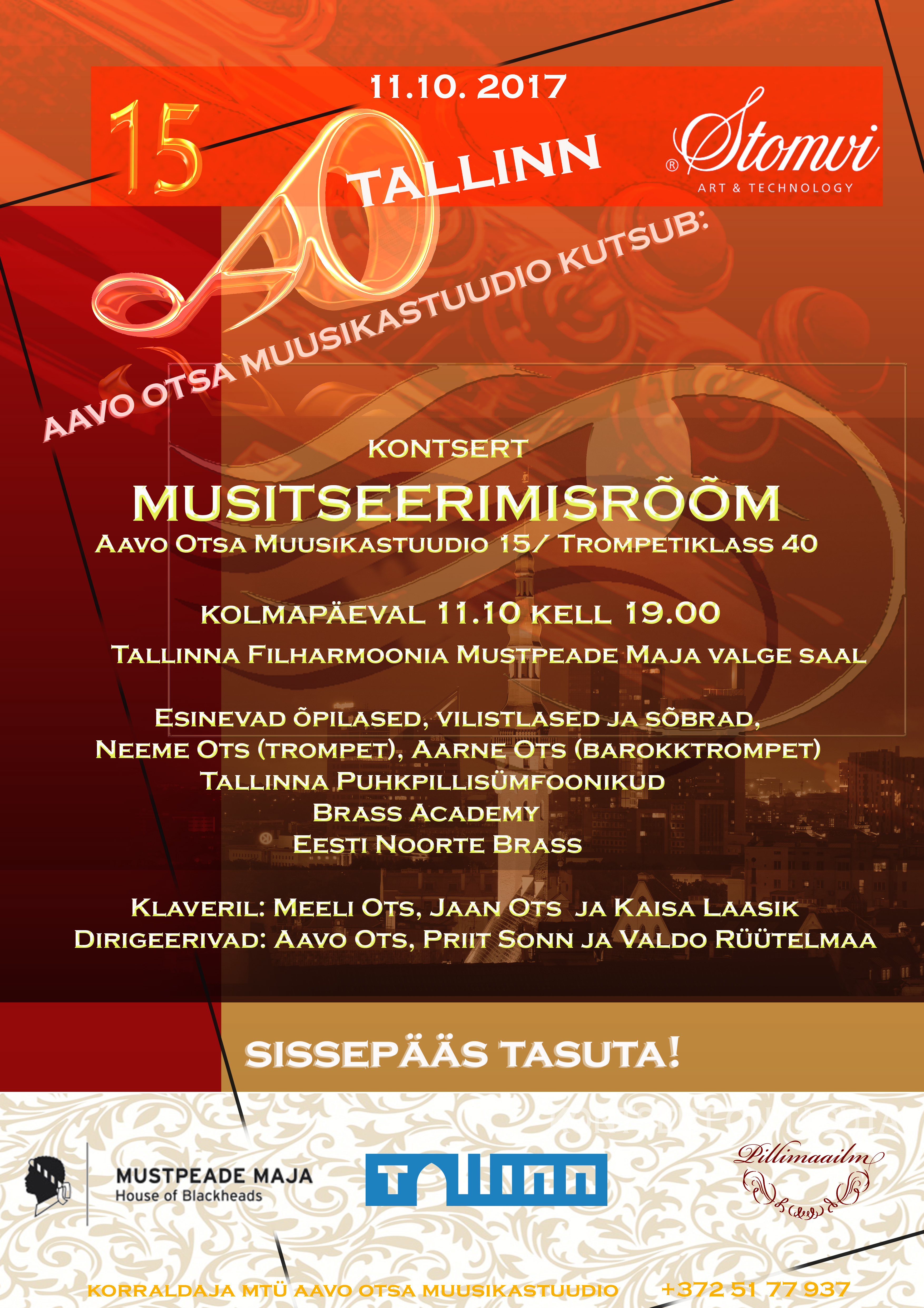 MUSITSEERIMISRÕÕM - Aavo Otsa Muusikastuudio 15/Trompetiklass 40