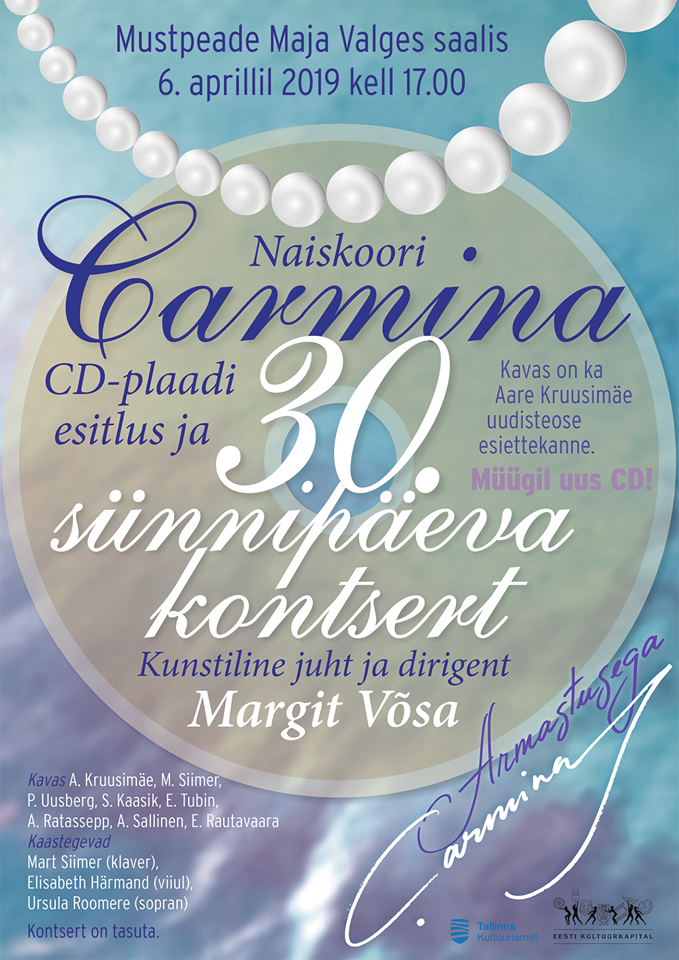 Naiskoori Carmina CD-plaadi esitlus ja 30. sünnipäev
