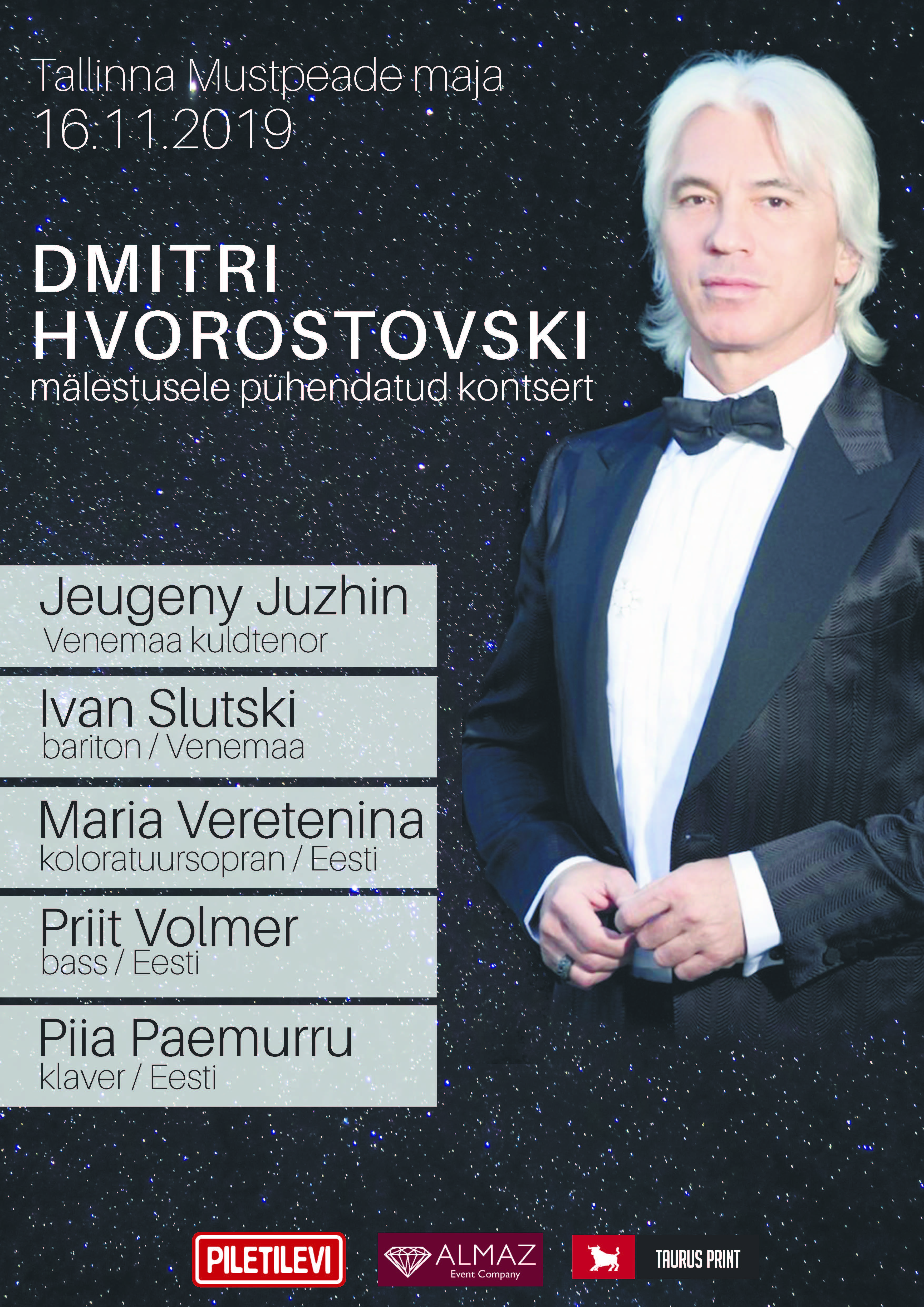 Dmitri Hvorostovski mälestusele pühendatud kontsert