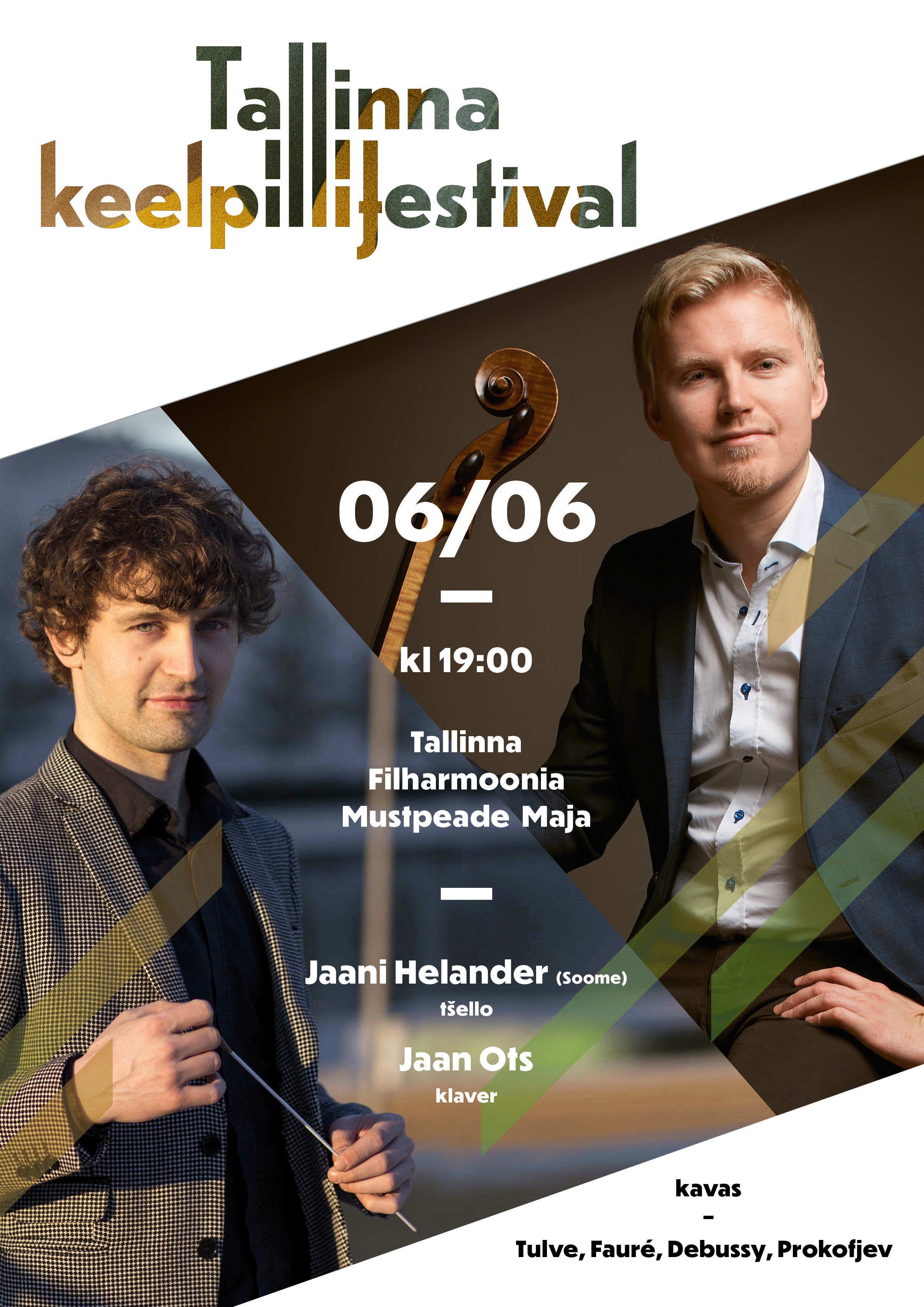 Jaani Helander (tšello, Soome), Jaan Ots (klaver) / Tallinna Keelpillifestival