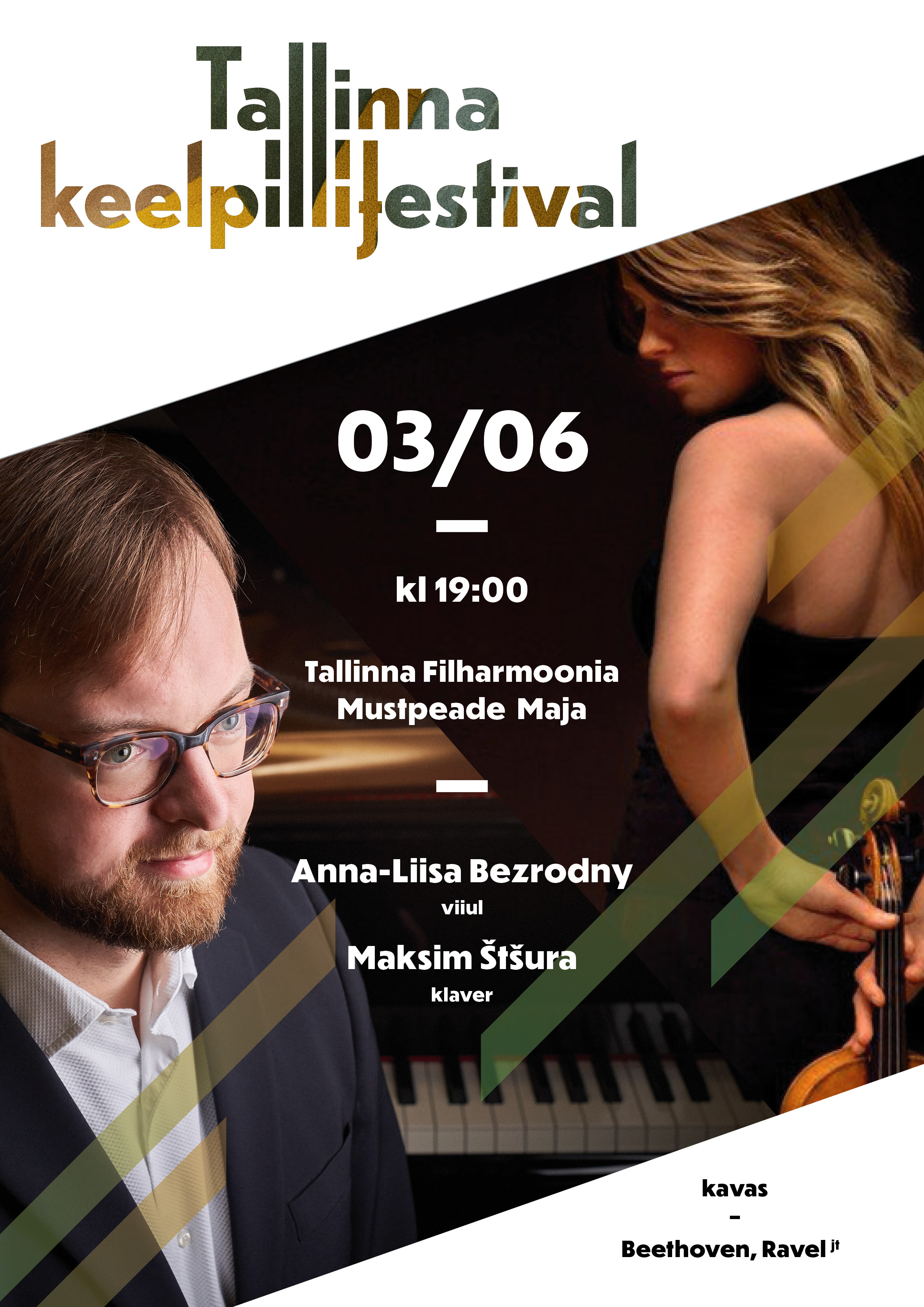 Anna-Liisa Bezrodny (viiul), Maksim Štšura (klaver) / Tallinna Keelpillifestival