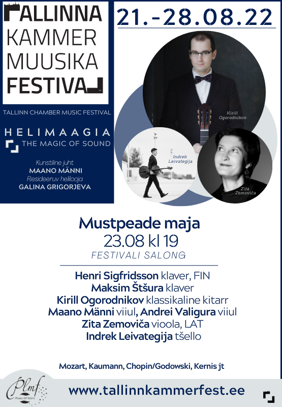 XVIII Tallinna Kammermuusika Festivali salong