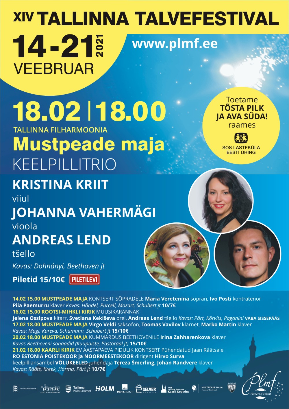 Kristina Kriit, Johanna Vahermägi, Andreas Lend - XIV Tallinna Talvefestival